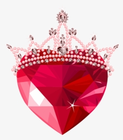 Transparent Diamond Heart Clipart - Happy Anniversary My Queen, HD Png Download, Free Download