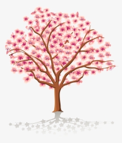 Transparent Apple Clipart Transparent Background - Apple Blossom Tree Cartoon, HD Png Download, Free Download