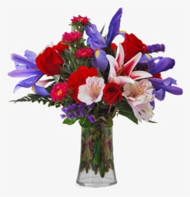 Purple Flowers In Vase, HD Png Download, Free Download