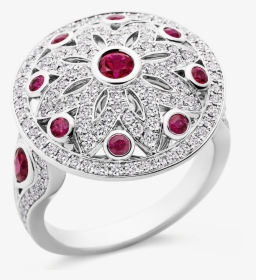 Photo Of Ruby And Diamond Ring - Pre-engagement Ring, HD Png Download, Free Download