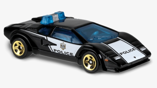 Hot Wheels Lamborghini Countach Police Car, HD Png Download, Free Download