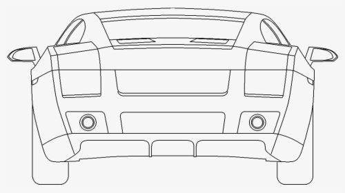 Lamborghini Gallardo Rear3d View"  Class="mw 100 Mh - Line Art, HD Png Download, Free Download