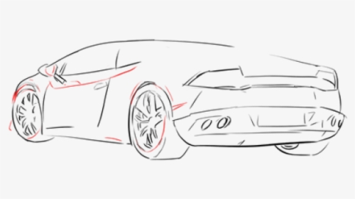 Drawn Lamborghini Transparent Car - Lamborghini, HD Png Download, Free Download