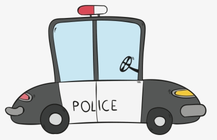 Transparent Police Car Clipart Png - Police Car Cartoon Drawing, Png Download, Free Download