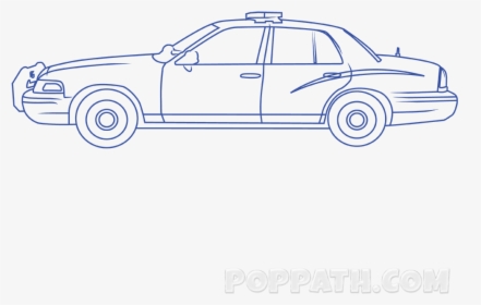 Police Car Drawing At Getdrawings - Motorsport, HD Png Download, Free Download