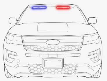 Transparent Police Car - Front Cop Car Transparent, HD Png Download, Free Download