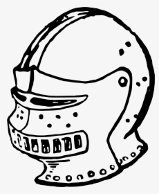 Helmet 3 Clip Arts - Knight Helmet Png Transparent Drawing Medieval, Png Download, Free Download