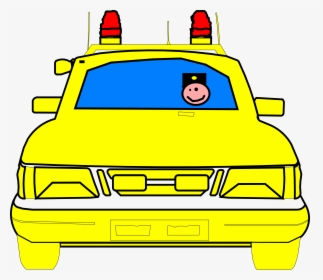 Car Police Clipart Black And White, HD Png Download, Free Download