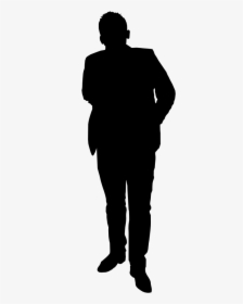10 Man Standing Silhouette - Person Silhouette No Background, HD Png Download, Free Download