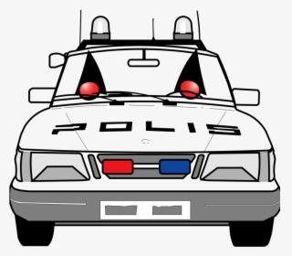 Watercraft,automotive Exterior,compact Car - Front Of A Cop Car Drawing, HD Png Download, Free Download