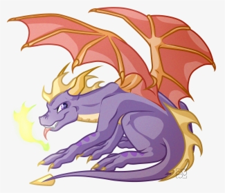 Dragon Horns Cartoon Png - Spyro The Dragon Fan Art, Transparent Png, Free Download