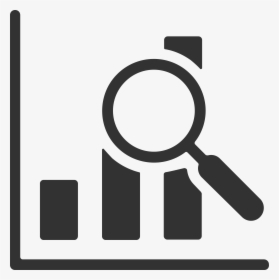 Graph Magnifying Glass Icon , Png Download - Graph Magnify Icon, Transparent Png, Free Download