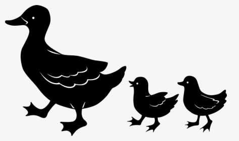 Duckling Clipart Black And White, HD Png Download, Free Download