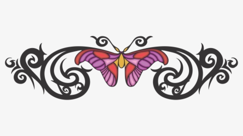 Tattoo Tribal Butterfly Png, Transparent Png, Free Download