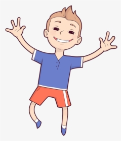 Transparent Kid Jumping Clipart - Cartoon, HD Png Download, Free Download