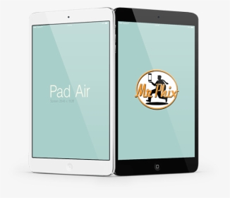 Ipad Air Mockup Black And White Back To Back - Iphone, HD Png Download, Free Download