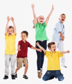 Summer Camp Kids Jumping For Joy - Children Fun, HD Png Download, Free Download