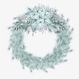 Transparent Christmas Wreath Clipart Black And White - White Christmas Wreath Png, Png Download, Free Download