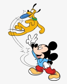 Mickey And Pluto Frisbee, HD Png Download, Free Download