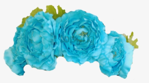 Transparent Image With Background - Blue Flower Crown Transparent Background, HD Png Download, Free Download