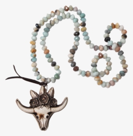 Amazonite Longhorn Necklace - Necklace, HD Png Download, Free Download