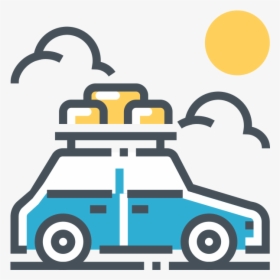 Traveling Clipart Road Trip - Travel Road Trip Icon, HD Png Download, Free Download