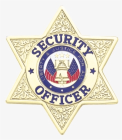 Security Officer Badge - Security Officer Star Badge, HD Png Download, Free Download
