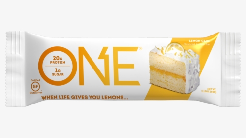 One Bars Lemon Cake Protein Bar - One Lemon Protein Bars, HD Png Download, Free Download