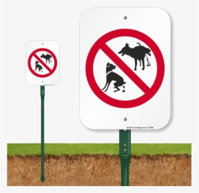 No Dog Poop Yard Sign By Duke Za Daisy Feces Defecation - No Poop And Pee Zone, HD Png Download, Free Download