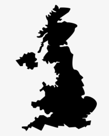 Pineapple Clipart Silhouette - United Kingdom Map Black, HD Png Download, Free Download