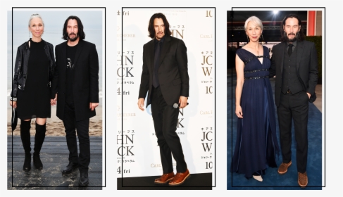 Keanu Reeves In Black Suits And Boots - Alexandra Grant Y Keanu Reeves Agosto 2019, HD Png Download, Free Download