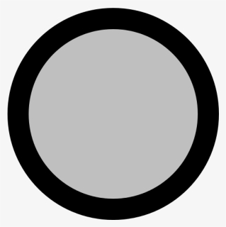 File - Graydot - Svg - Gray Circle Transparent Thin - Circle, HD Png Download, Free Download
