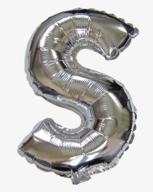 Balloons - S Balloon Letters Silver Transparent, HD Png Download, Free Download