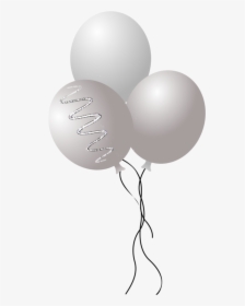 #balloons #mq #silver #inair #balloon - Transparent Png White Balloons Transparent Background, Png Download, Free Download