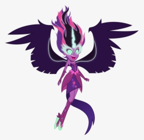 Midnight Sparkle Commission By Illumnious-dar06se - Evil Twilight Sparkle Equestria Girl, HD Png Download, Free Download