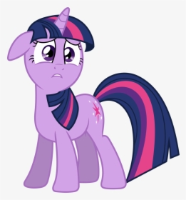 Mlp Twilight Sparkle Vector Unicorn - My Little Pony Twilight Sparkle Concerned, HD Png Download, Free Download