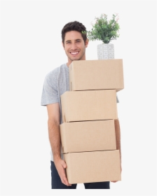 Moving Boxes Person Png, Transparent Png, Free Download