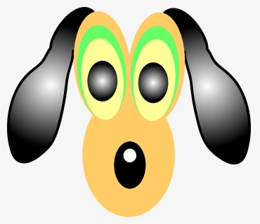 Cartoon Dog With Large Eyes Svg Clip Arts - Dog, HD Png Download, Free Download