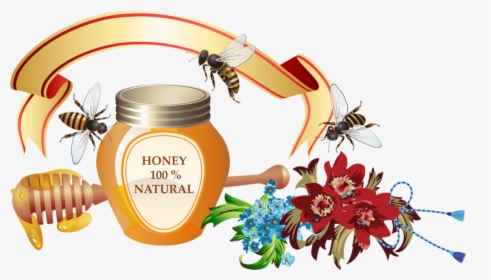 Transparent Honey Pot Png - Vector Honey Clip Art, Png Download, Free Download