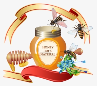 Miel Png, Abeilles - Vector Honey Clip Art, Transparent Png, Free Download