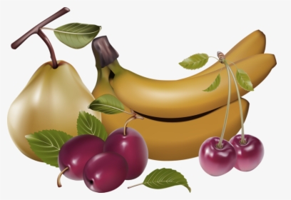 Clipart Banana Local Fruit - Cherry Vector, HD Png Download, Free Download