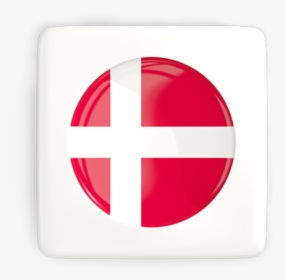 Square Icon With Round Flag - Cross, HD Png Download, Free Download