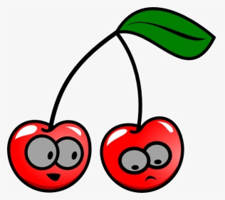 Transparent Cherry Clipart - Cartoon Cherry Clipart, HD Png Download, Free Download