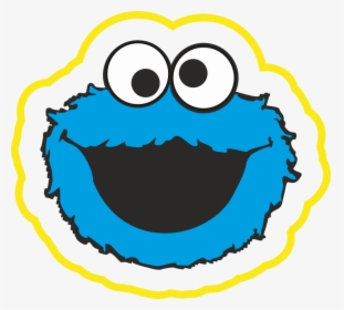 Наклейка На Доску Cookie Monster - Transparent Background Cookie Monster Clipart, HD Png Download, Free Download