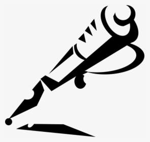 Vector Illustration Of Fountain Pen Writing Instrument, HD Png Download, Free Download