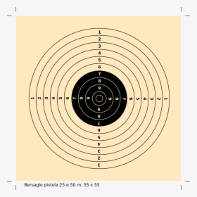 Bersaglio Pistola 25m O 50m - Bullet, HD Png Download, Free Download