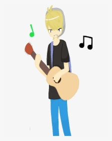 Playing Guitar Cartoon Gif - Playing Guitar Animated Gif, HD Png Download, Free Download