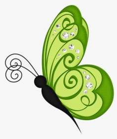 Pin By Mariel Fajardo On Baby Showe - Butterfly Clipart Green, HD Png Download, Free Download