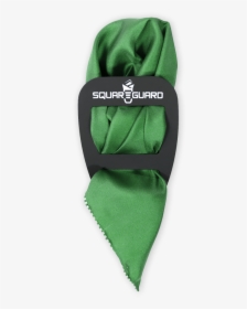 Green Dotted Trim Pocket Square Squareguard - Scarf, HD Png Download, Free Download