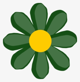 Green Flower Clipart, HD Png Download, Free Download